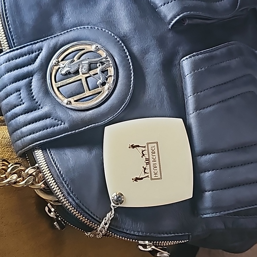 🖤NEW WITH TAG🖤 Luxurious Henri Bendel Satchel w Mirror - Picture 4 of 17